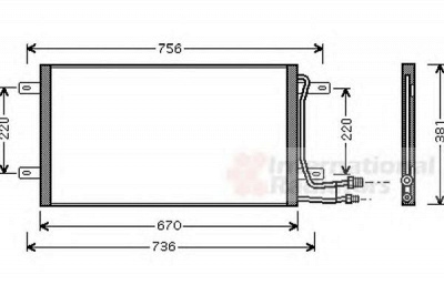 VAN WEZEL 58005187 -  Конденсатор, кондиционер